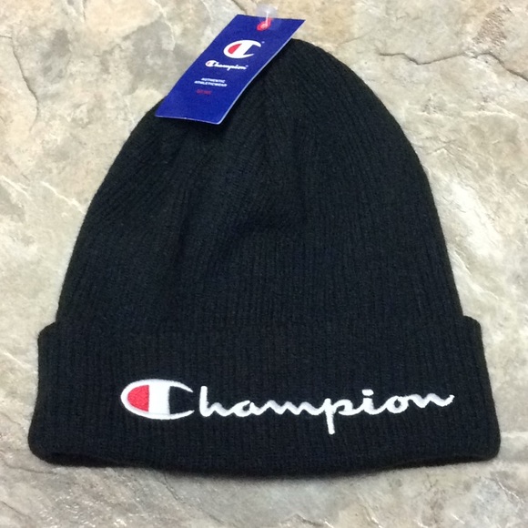 Champion Other - Champion black knit beanie hat